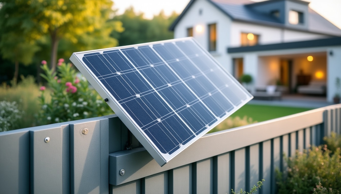 Panneau solaire sur clôture rigide : guide pratique