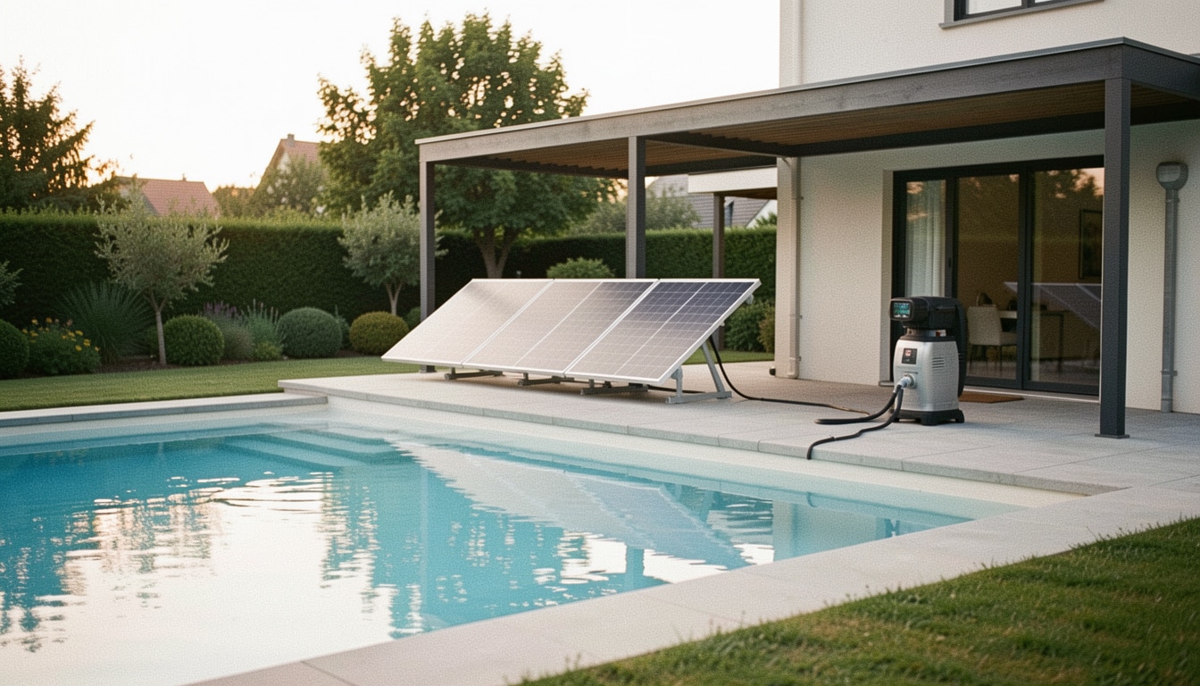 Alimentation solaire d’une pompe de piscine