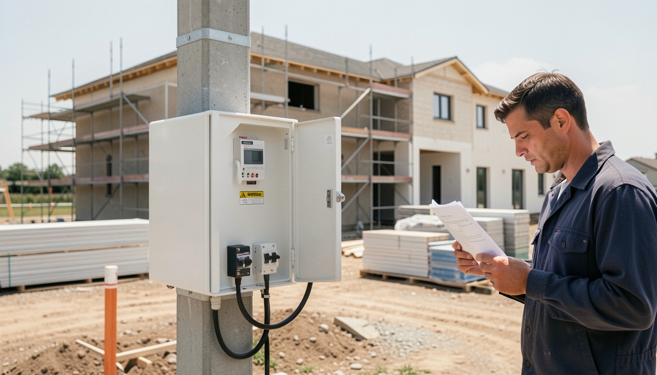 Compteur de chantier provisoire : démarches et coûts